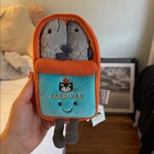 Jellycat Sardinas Sardines Plush NWT